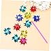 GALPADA Outdoor Plastic Pinwheel Windmill Garden Pinwheels Decor Spinners Boys and Girls Toy Windmill Toy for Boys and Girls for Garden Party Room Decor