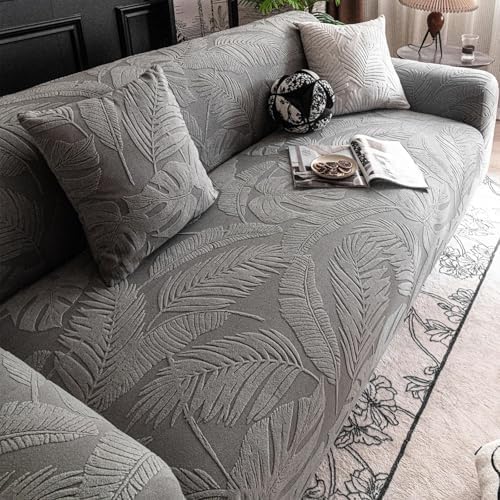 Housse de canapé pour animaux et enfants lavable et résistante gris foncé