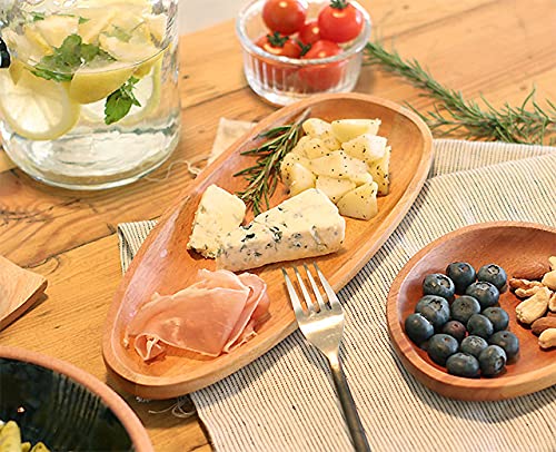 Amazon｜『 ナインマーケ マホガニー プレート ロング 』 木の食器 木