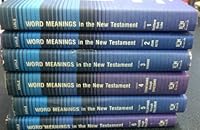 Word Meanings in the New Testament Matthew thru Revelation 6 book set B0056OK8JS Book Cover