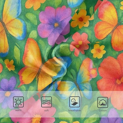 Joisal Colorful Butterflies Flowers Panties Little Girl Toddlers Underwear Floral Cotton Funny Undies Kids Briefs 2t3