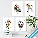 mojoliving Fussball Poster Set Fussball Geschenke Jungen Fussball Deko Fussball Kinderzimmer Fußball Bilder Poster Fußball Geschenk Fussball Junge Fußball Geschenke für Jungs Fussball Geburtstag