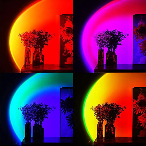 Pôr Do Sol LEVOU Luz Do Projetor Com Junta Universal (Não Inclui Tripé) Rotação Rainbow Romântico Lâ