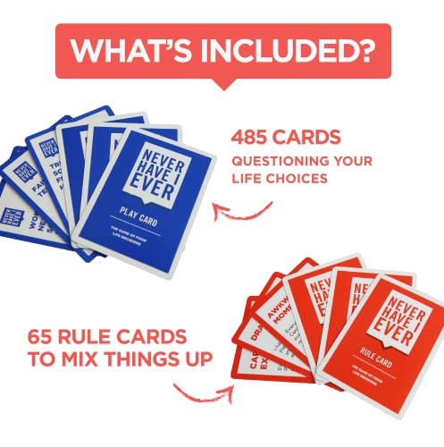 Never Have I Ever Card Games Adult