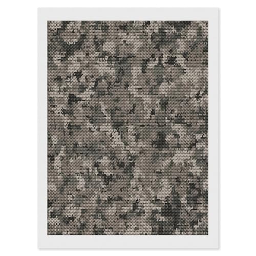 Kits de arte de diamantes para aliviar el estrés con diseño de camuflaje digital DIY