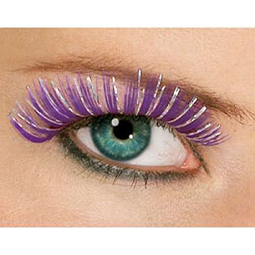 Rubie's Costume Co Hologram Eyelashes Costume, Purple, Purple