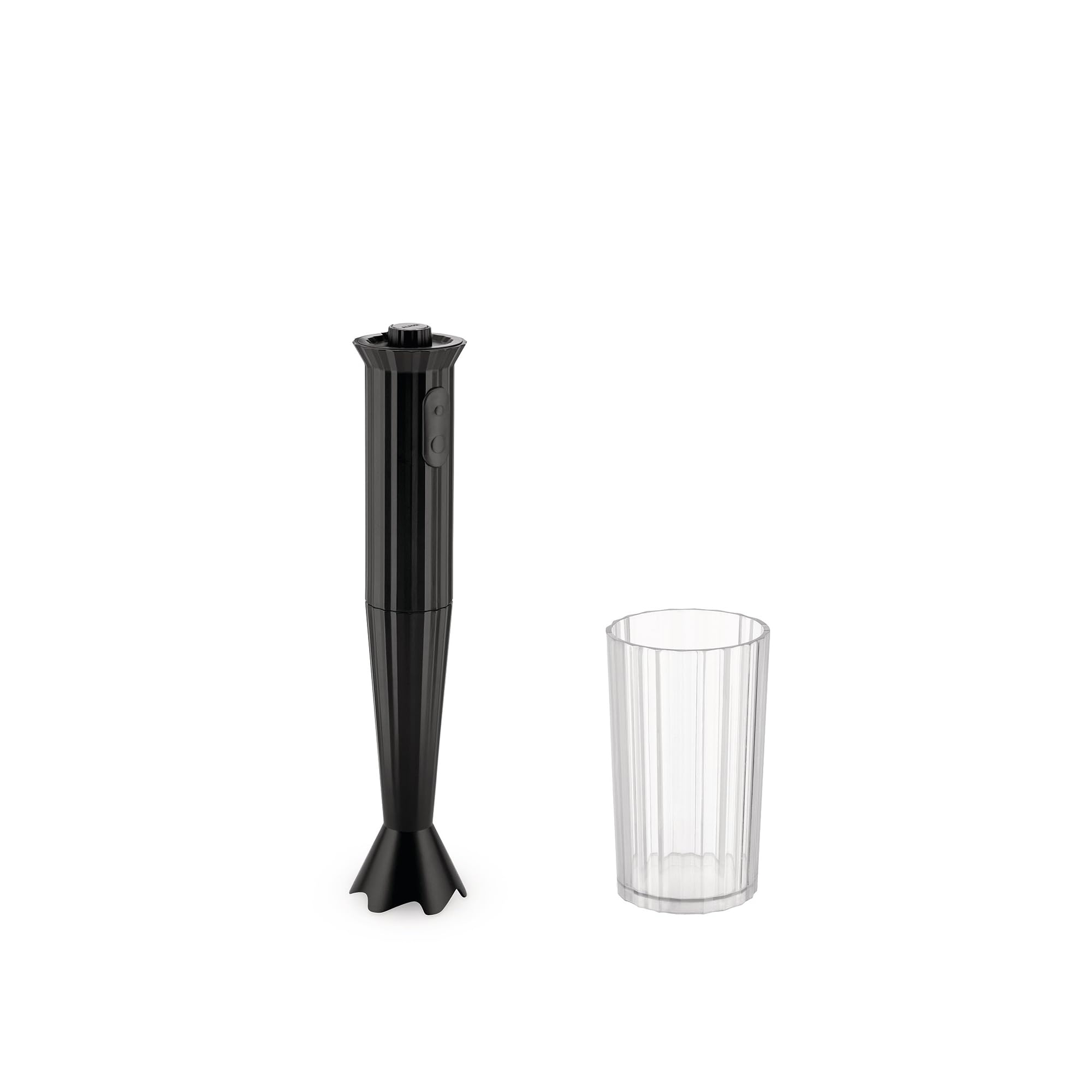 Alessi Plissé MDL10 B/Uk - Hand Blender In Thermoplastic Resin, Black. Measuring Jug In Thermoplastic Resin (Pctg). English Plug. ‍500W