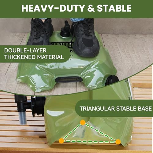 4Pack Contenedor de Agua Plegable 8L/2 Galones, Bolsa de Almacenamiento de Agua a Prueba de Fugas, Reutilizable para Viajes, Camping y Senderismo miniatura 5
