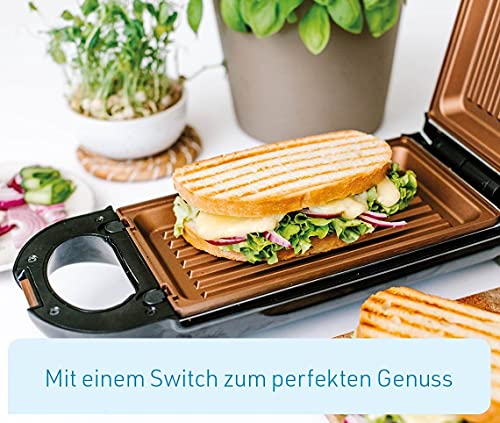 LIVINGTON FlipSwitch - Multifunktions-Gril - inkl 3 Einsätze - Kontaktgrill - Grillen, Toasten, Backen, Überbacken und Rösten - Waffeln, Toast, Omlette – Bild 3