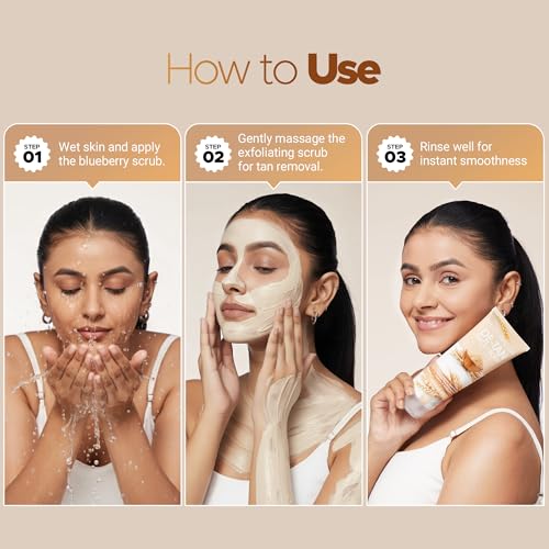 Image of Hilary Rhoda De-Tan Face & Body Scrub | De-Tan, Exfoliate & Dead Skin Removal | Face & Body Scrub | Rice Water | Removes Blackheads & Whiteheads | Encourages Healthy Skin - 200g (Korean Rice - Shade 02)