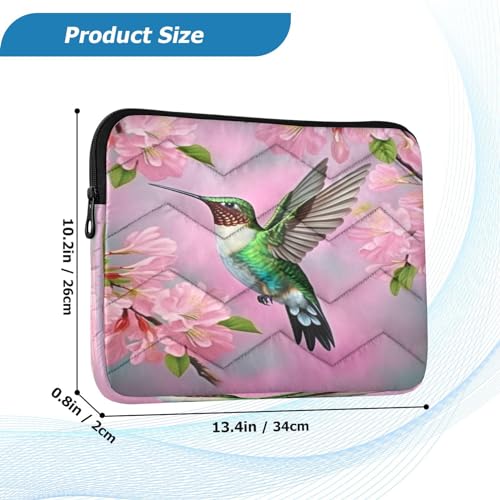 Funda para portátil Hummingbird y Cherry Blossom 13-14 pulgadas miniatura 3