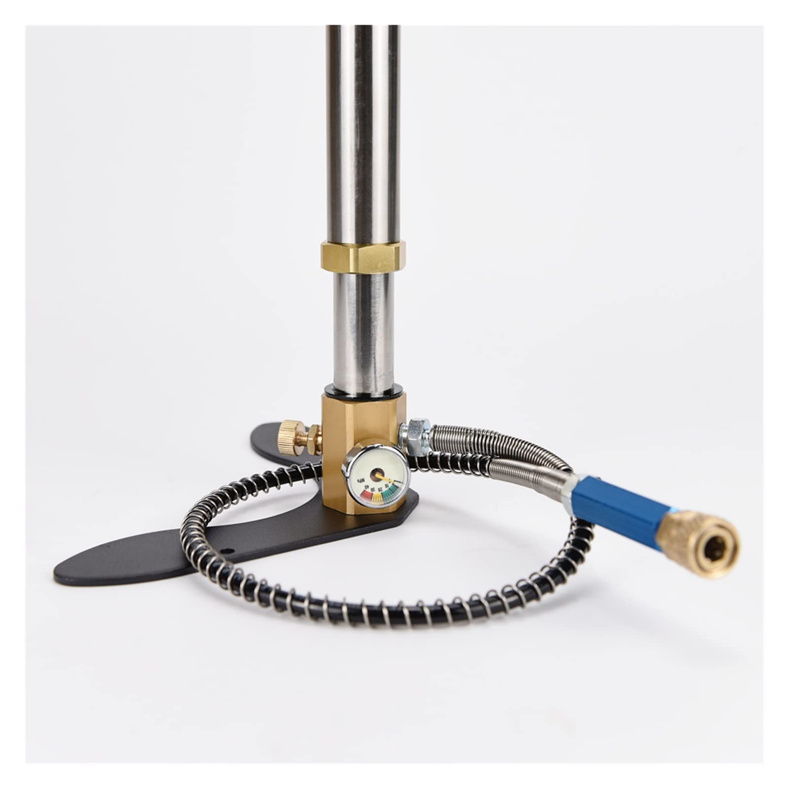 Mini Bouteille de plongée, Pompe Haute Pression en Acier Inoxydable 30MPA 4500psi 40MPA 6000psi Manuelle À Trois Étages pour l'exploration sous-Marine et Le Sauvetage(Zwart)