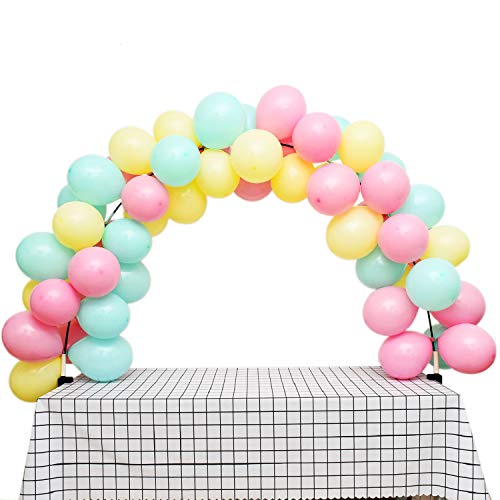 YoleShy 12ft Table Balloon Arch Kit, DIY Balloon Arch Stand Fits for 4-8