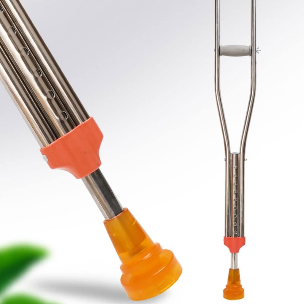 Muleta axilar de una Sola muleta for Fractura con bastón Antideslizante for Hombres y Mujeres Mayores con Garra de Esquina de Cuatro Patas (Color : A)