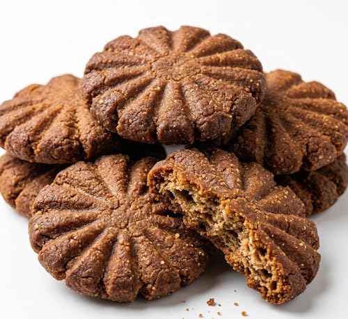 Image of Second Mommy Gud Thekua (500g) - Traditional Bihari Jaggery Cookies | Homemade Chhath Prasad | No Maida, No Dalda, No Preservatives