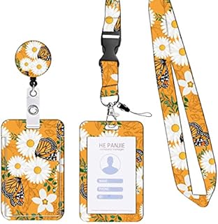 1 Pcs Retractable Lanyard with Card HolderLadies Card Holder, Personalised LanyardLanyards for NeckCard Holder for LanyardLanyard Used for Id Card Key Tickets, Office School Supplies