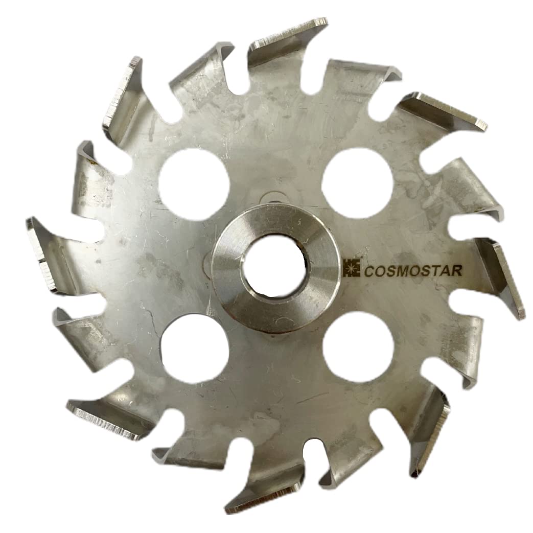 Cosmostar Stainless Steel Mixing Blade 5 Gallon Paint Mixer Stirring Propeller Tools for Paint Epoxy, Resin, Silicone Stirrer Paddle Works with ⌀0.47”/0.67” Shaft Rod