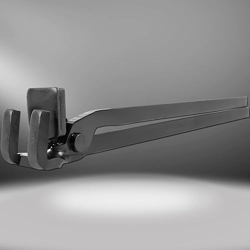 Miniatura 6 de Pinzas rápidas de herrero ferroviario, pinzas de cabeza de pico RR para sujetar picos de ferrocarril, aproximadamente 15 pulgadas de largo total