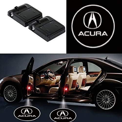 Amazon Xiujinghong Led 車ドアカーテシランプ レーザーロゴライトドアウェルカムライト カーテシライト 2件套 アキュラ Acura カーテシーランプ 車 バイク
