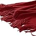 Homiest Decorative Knitted Throw Blanket with Fringe, Lightweight Blanket Acrylic Knit Blanket, Soft & Cozy Tassel Blanket for Couch Sofa Bed (Red, 60 x 80 Inch)