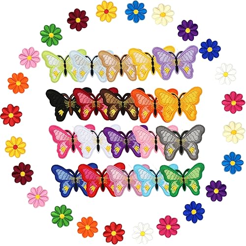 Patch embroidered 14pcs Patche Badge Thermocollant Autocollants Patch Ecusson Coudre Patch Appliques Brodées Patch Écusson per DIY vêtements jeans T-shirt sacs chapeau