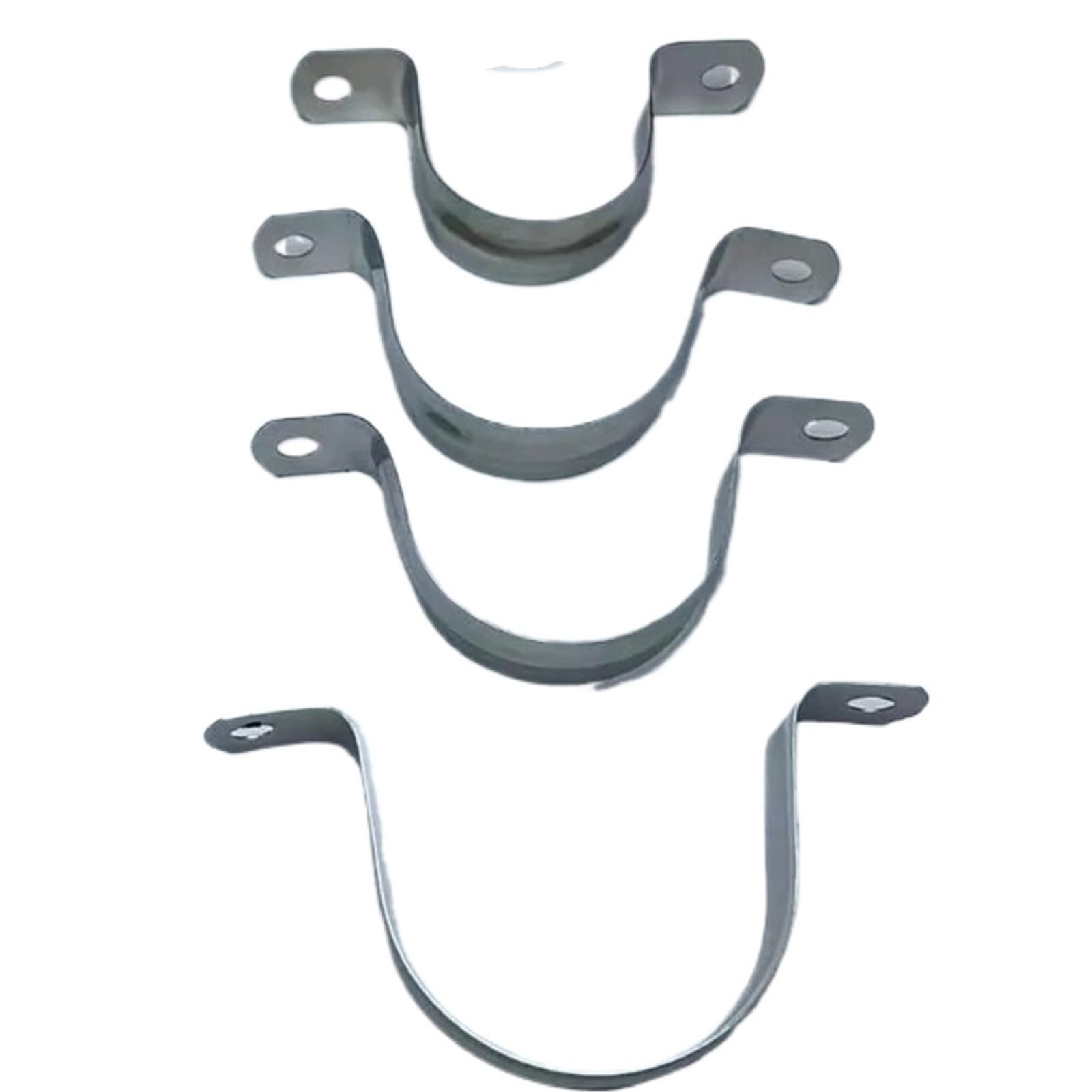 U Shape Pipe Clamp 5/10Pcs U Shape Pipe Clamps 5-100mm Stainless Steel Two Hole Strap Conduit Tube Clip Water Plumbing Saddle(M35-5Pcs)