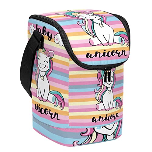 Lonchera de unicornio con acabados reforzados e interior impermeable 2