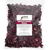 2lb Dried Hibiscus Flowers Bulk perfect for Tea and Mexican Agua Fresca, Flor de Jamaica, Zobo Sorrel Whole Flowers and Petals by 1400s Spices