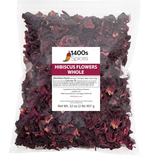 2lb Dried Hibiscus Flowers Bulk perfect for Tea and Mexican