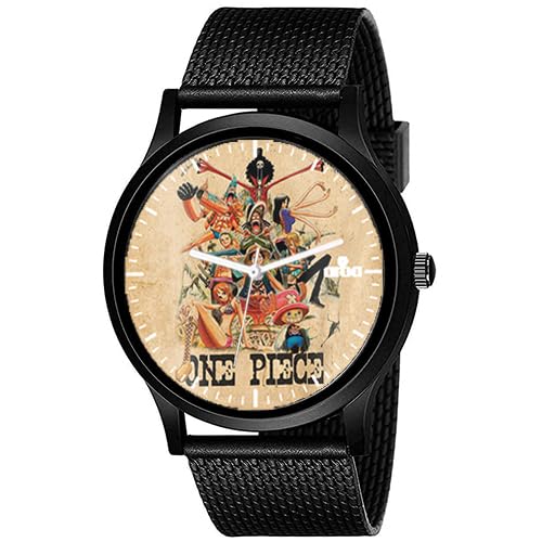 AROA Watch New Watch for One Piece Hinamatsuri Anime Model : 1080 Black Metal Type Analog Black Strap Watch Beige Dial for Men Stylish Watch for Boys- (B0CKHFL73X) Amazon Price History, Amazon Price Tracker