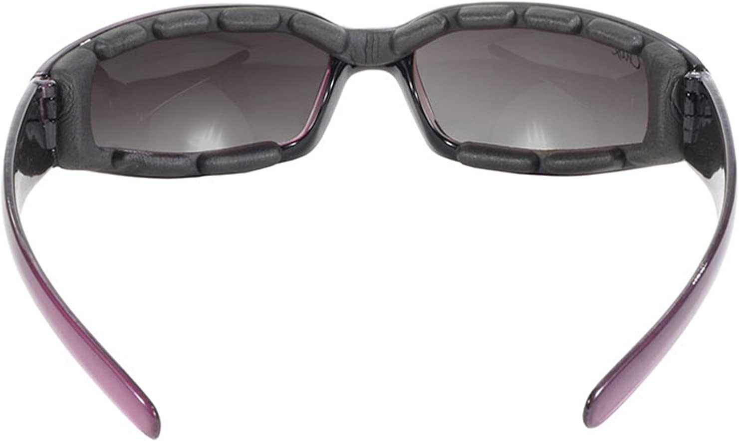 2 Pairs of Chix Rally Women's Padded Motorcycle Sunglasses Purple Frames Clear & Grey Gradient Lenses - Image 7