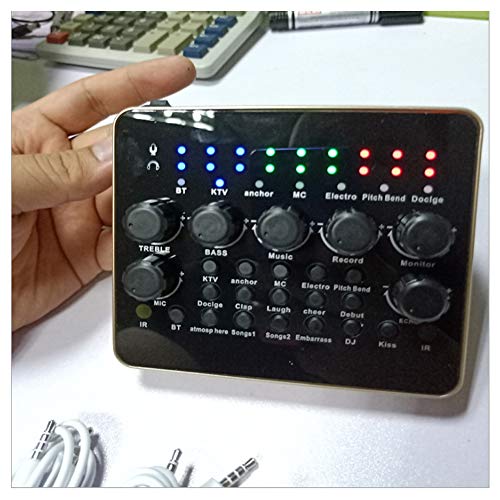 YYZLG V10 Live Sound Card Microphone, A Variety of Interesting Sound Effects, Portable