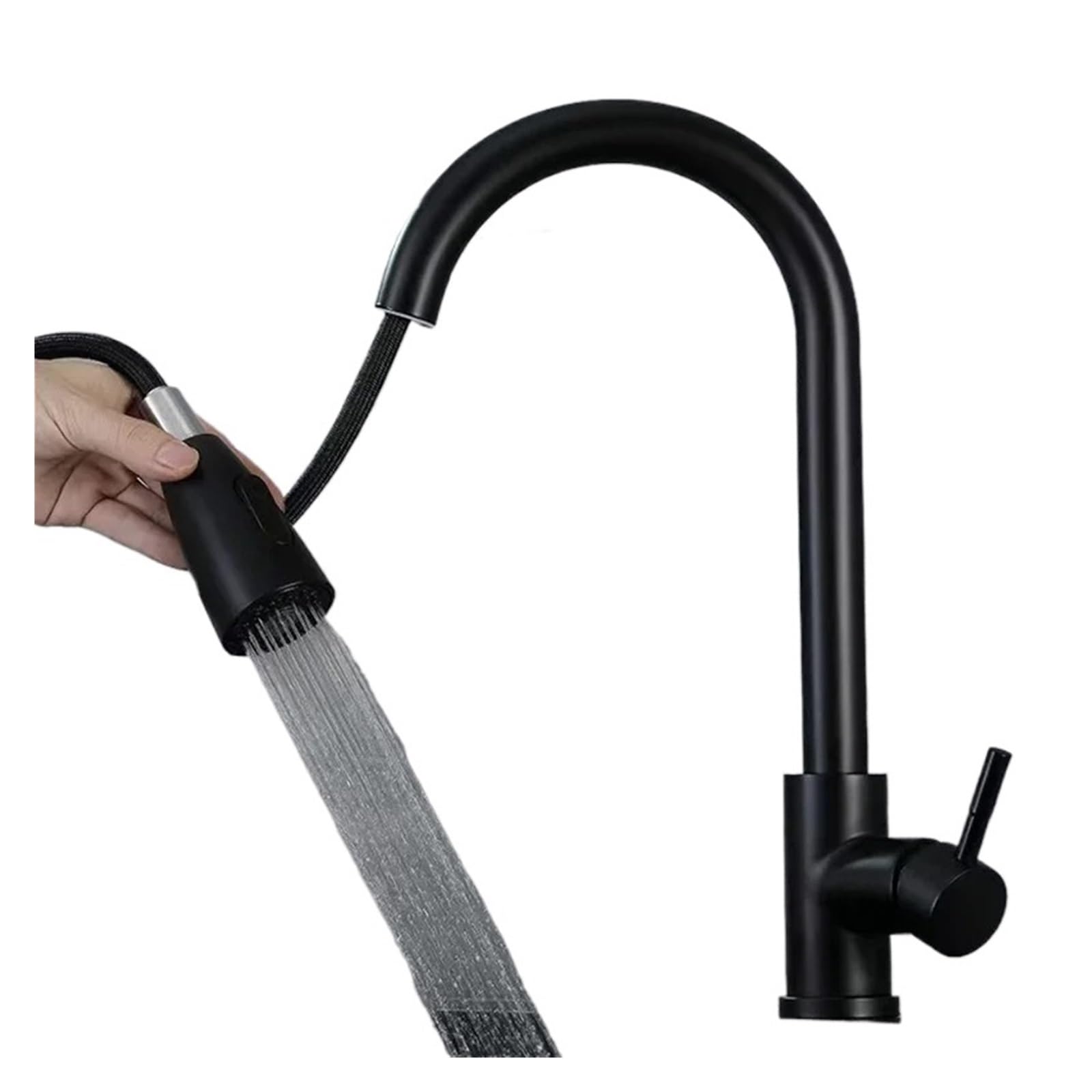 Robinet mitigeur chromé au design épuré pour évier de cuisine