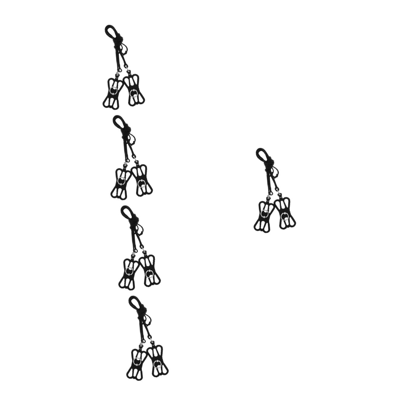 HOMSFOU Cubierta Del Cordón Del Teléfono Móvil Sostenedor Del Teléfono Celular Cordón Cordones De Teléfono Para Alrededor Del Cuello Del Soporte Del Teléfono Hardware Black