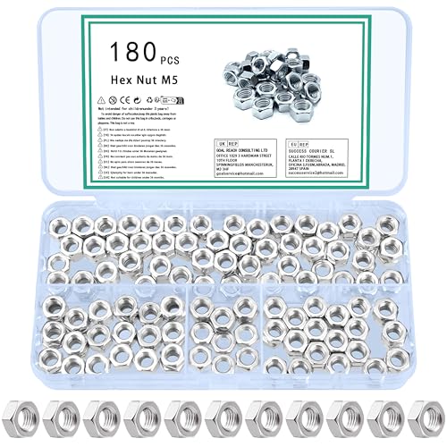 TOOINKCV M5 Hex Nut Set – Durable and Corrosion-Resistant TOOINKCV M5 Hex Nut Set – Durable and Corrosion-Resistant