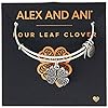 Alex and Ani A17EB28RS Four Leaf Clover IV Rafaelian Silver Bangle Bracelet
