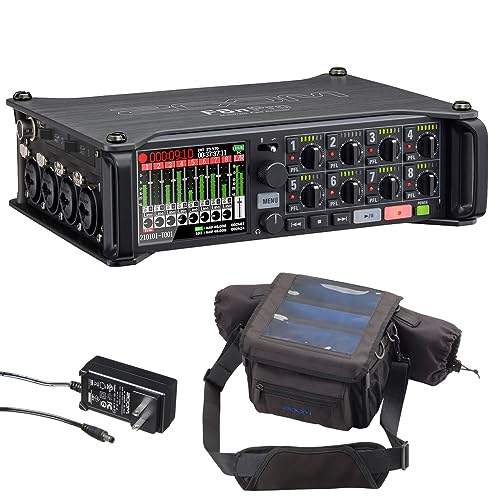 Zoom F8n Pro 8-Input / 10-Track Multitrack Field Recorder Bundle with Zoom PCF-8N Protective Case...