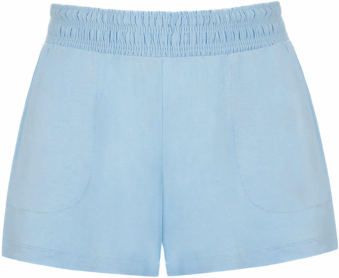 Jane and Bleecker 2 Pack Lightweight Lounge Sleep Shorts (Light Blue/Blue Floral, X-Large)