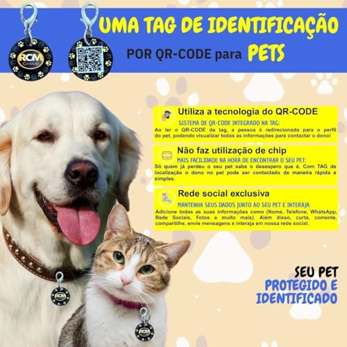 RCM Group® - Secador Escova Portátil Elétrico 2 em 1 Para Pets Animais de Estimação 110V Acompanha T