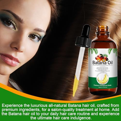 Miniatura 7 de Aceite De Batana Para Cabello 120 Ml, Aceite Esencial De Batana 100 Puro Prensado En Frío, Promueve El Crecimiento Del Cabello, Nutre El Cuero Cabelludo, Previene La Caída Y Rotura Del Cabello