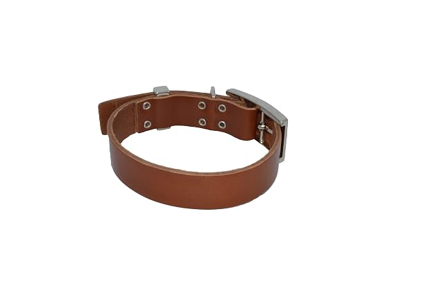 Foto 3 de 3 de BUB’S - Collar de Cuero para Perro Mediano - Material Vacuno Suave Resistente (M 31 a 43cm