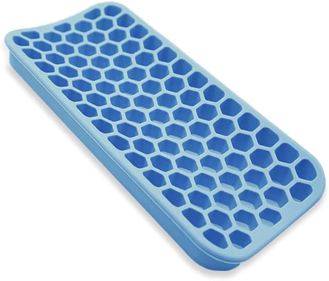 Small Silicone Pad for Curling Iron, Thicker Heat Resistant Silicone Mat for Hair Tools, Portable Hair Styling Tool Rest Holder for Straightener, Hair Dryer, Flat Iron (Blue)