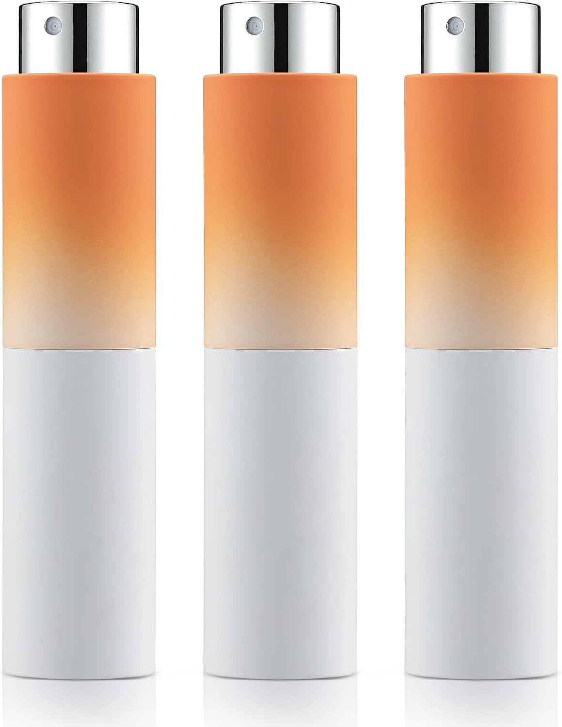 Toureal Atomizador de perfume vacío de 8 ml (3 unidades) mini frascos de perfume, pulverizador de perfume rellenable (degradado naranja)