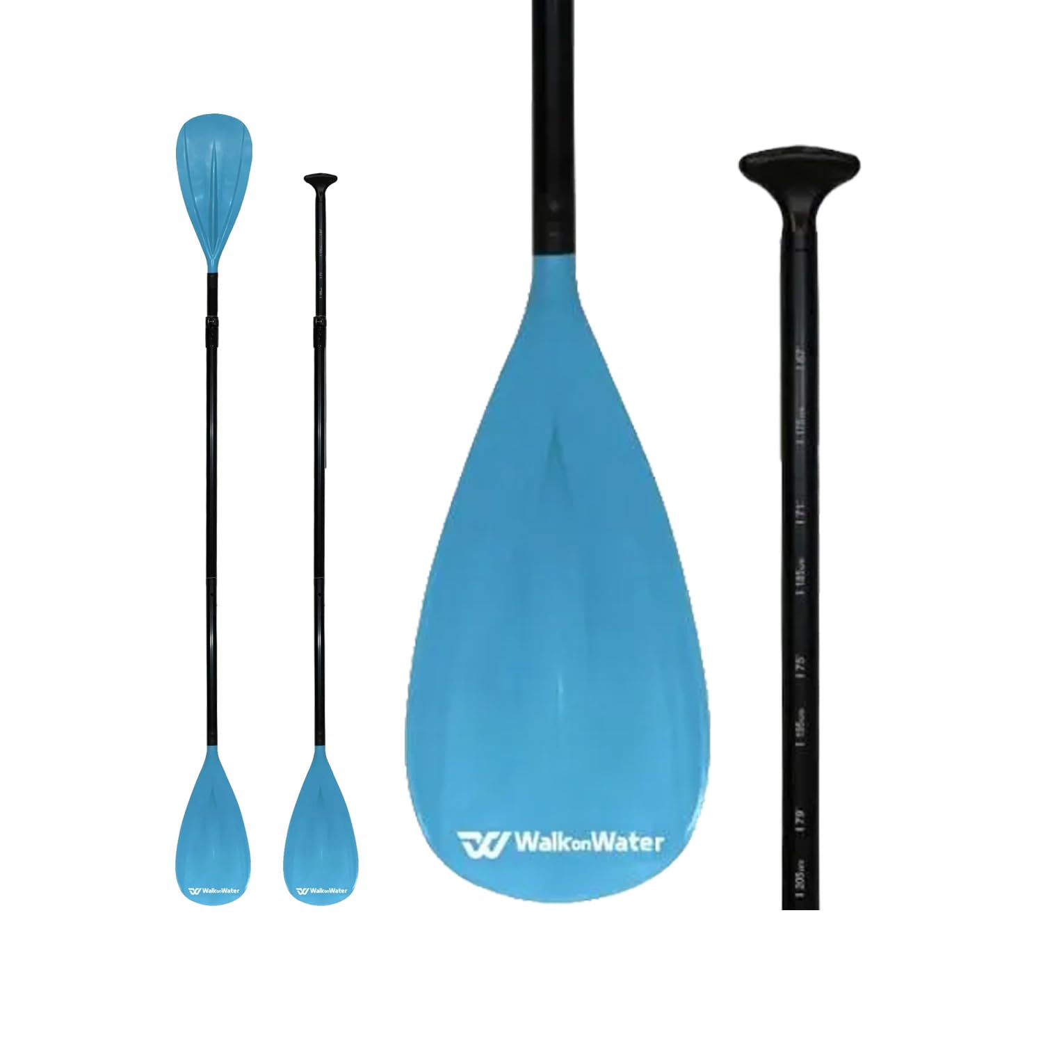WOW Paddle Paddle 2 in 1 Paddle Rame Paddle Rame Staccabile 4 pezzi | Paddle Paddle Regolabile | Paddle Paddle Paddle Sup Facile da trasportare WalkOnWater