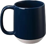Miicol Mug de café en céramique, 16 oz grande tasse de café, tasse à thé avec poignée, tasse de fond plat pour les hommes, les femmes, bureau, micro-ondes et lave-vaisselle coffre-fort, multi-couleur, Panda noir