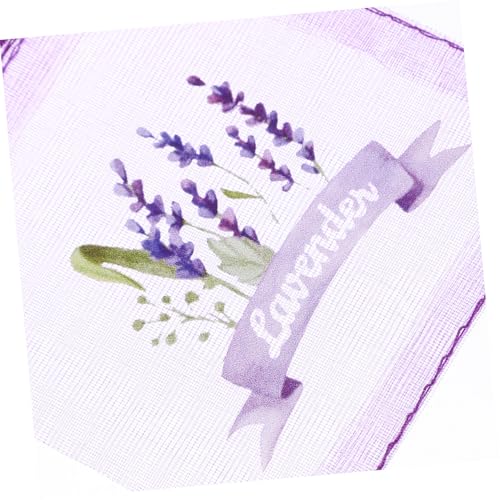 20 bolsas de sachet moradas de malla con cierre miniatura 7
