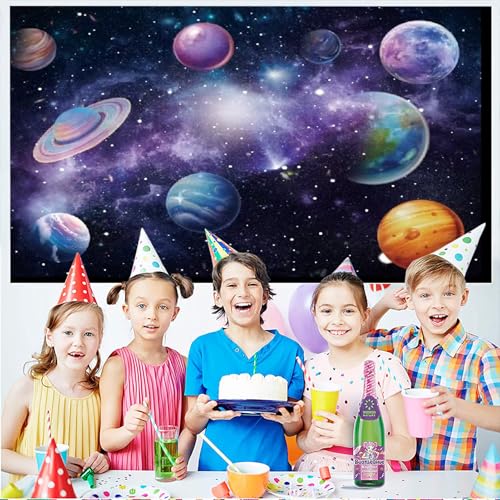Fondo fotográfico espacial galaxia 7x5ft para fiestas miniatura 4