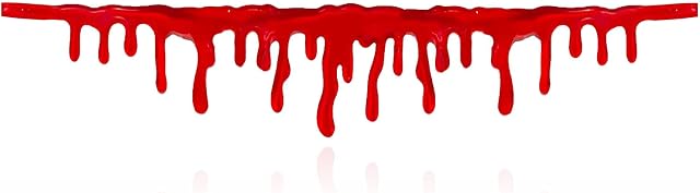 AKH® Kids Halloween Bloody Neck Choker | One size | Horrible Bloody Scar Necklace Dripping Red Blood Droplets Choker for Vampire Halloween Party Fancy Dress Horror Scary Creepy Gothic Accessory
