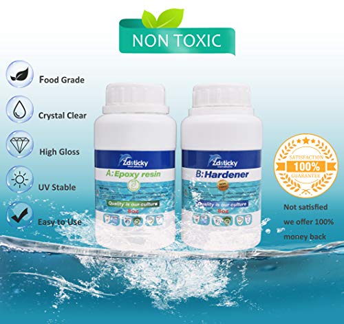 "Epoxy Resin Crystal Clear 16 Ounce Kit" - Image 2