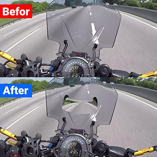 Guaimi Motorcycle Mirrors 180 Degree Wide-Angle Safety Rear View Mirror Blind Spot Side Mirror For Motorcycle, Atv/Utvs, Scooters, Cars, Aircrafts, Boats #TOP3